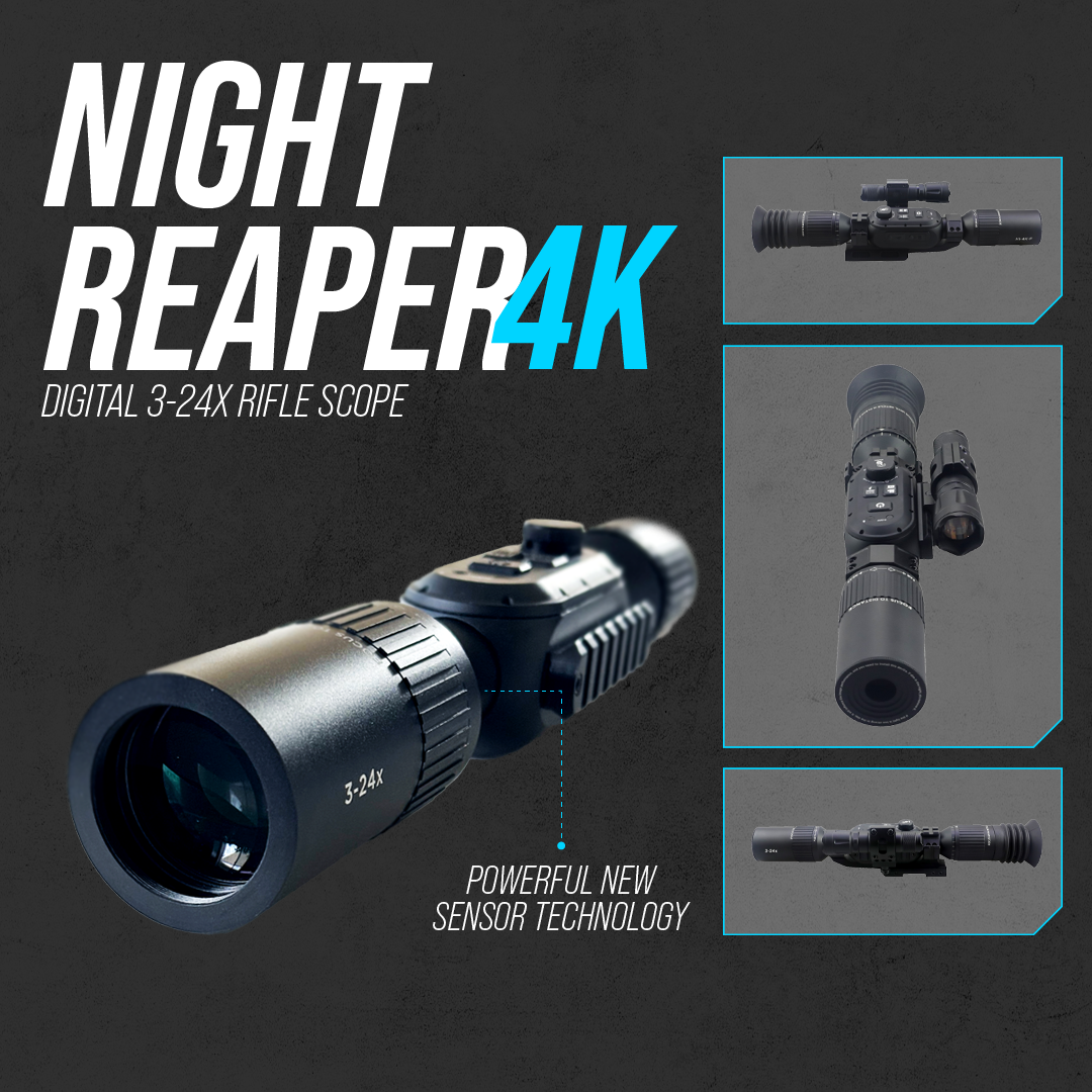 Night Reaper 4K Digital 3-24X Rifle Scope