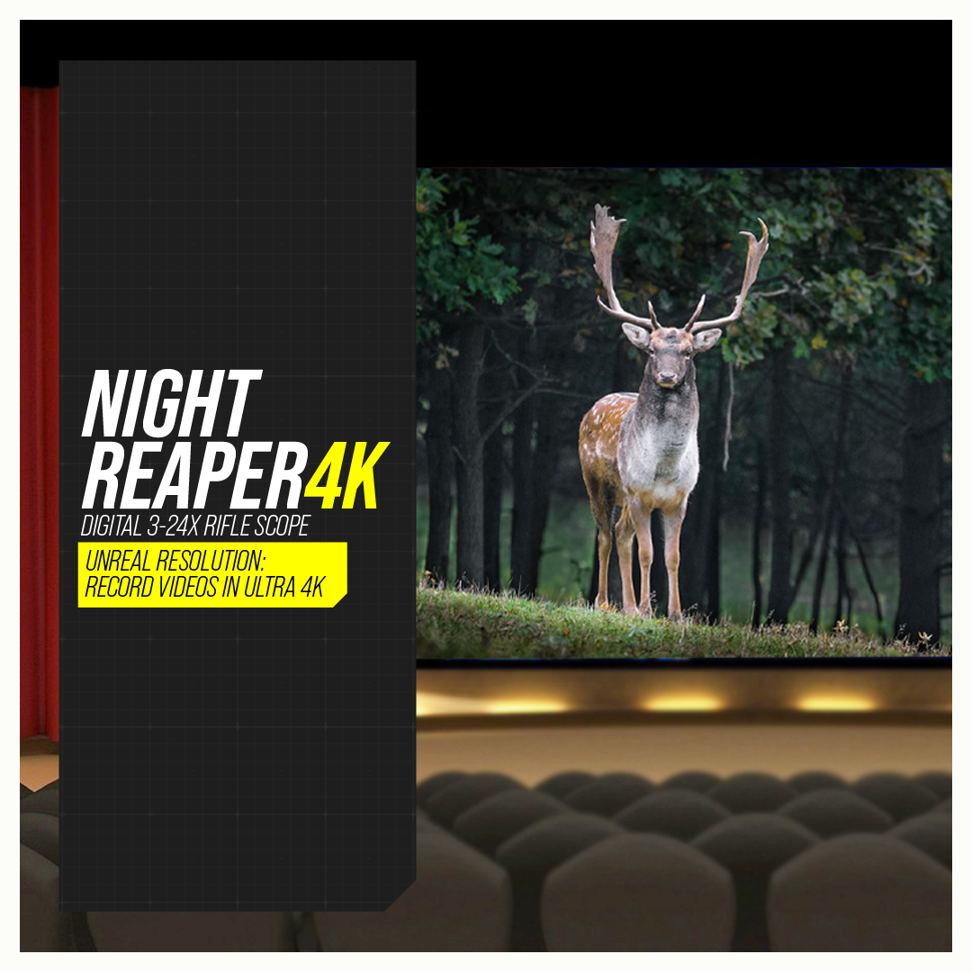 Night Reaper 4K Digital 3-24X Rifle Scope