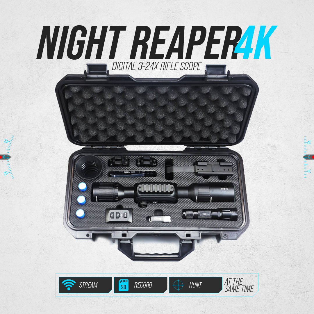 Night Reaper 4K Digital 3-24X Rifle Scope