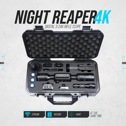 Night Reaper 4K Digital 3-24X Rifle Scope